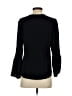 J.Crew 100% Silk Black Long Sleeve Silk Top Size 0 - photo 2