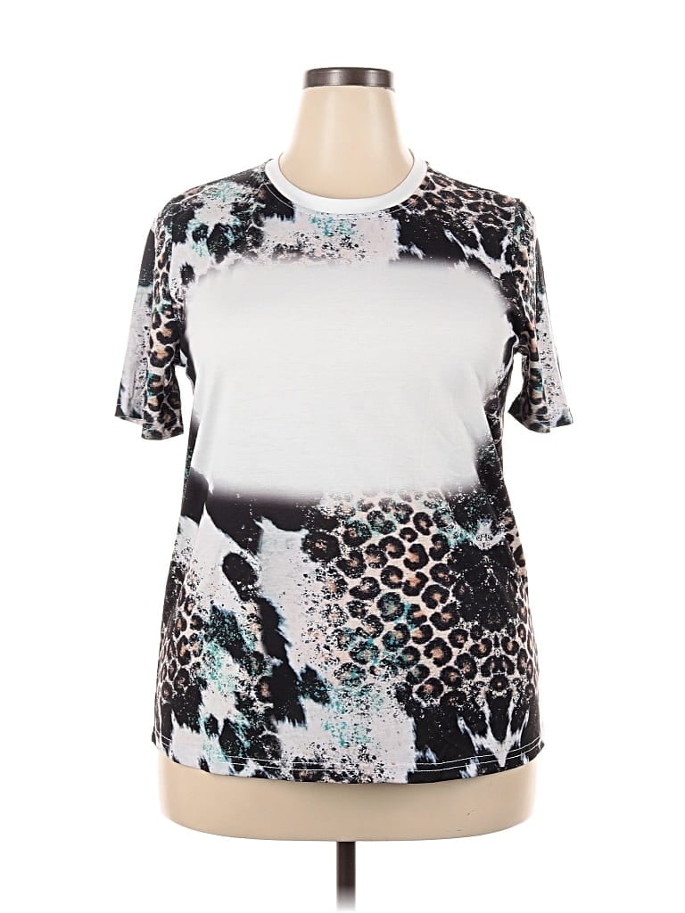 Pre-owned Unbranded Active T-shirt In Silver