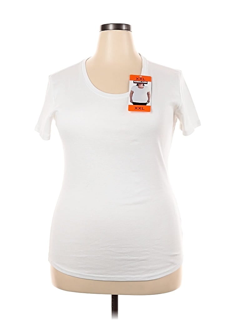 Pre-owned Kirkland Signature Short Sleeve T-shirt In White