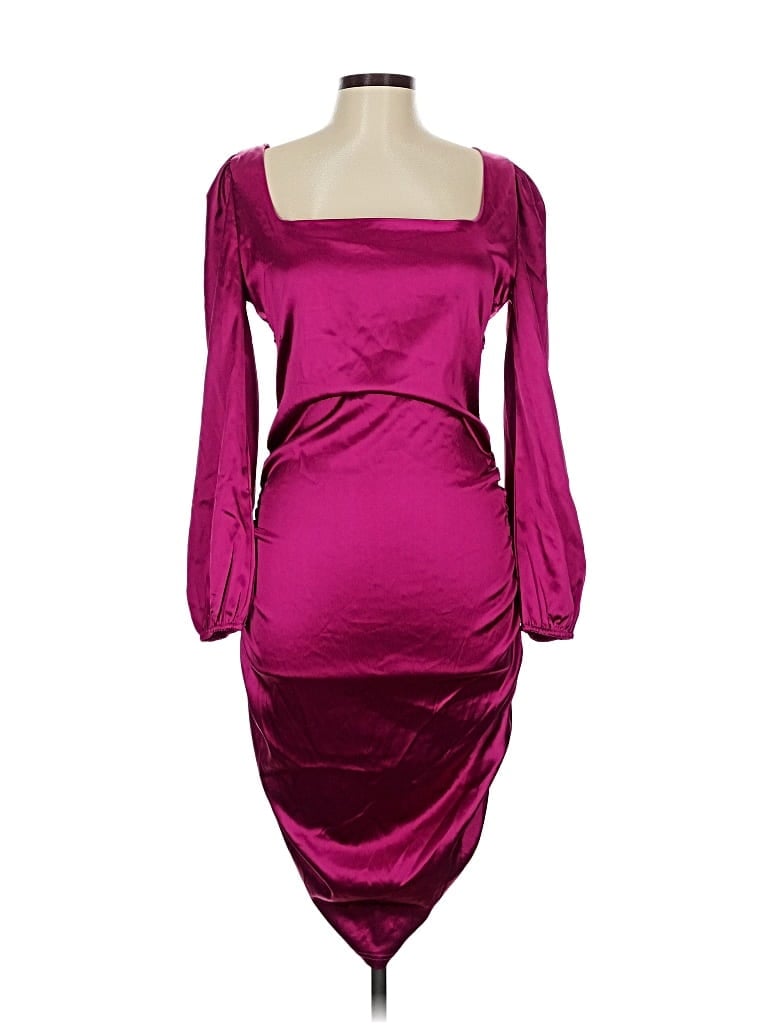 Pre-owned Pink Lily Cocktail Dress In Burgundy