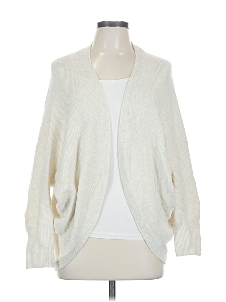 Pre-owned Uniqlo Cardigan Sweater In White