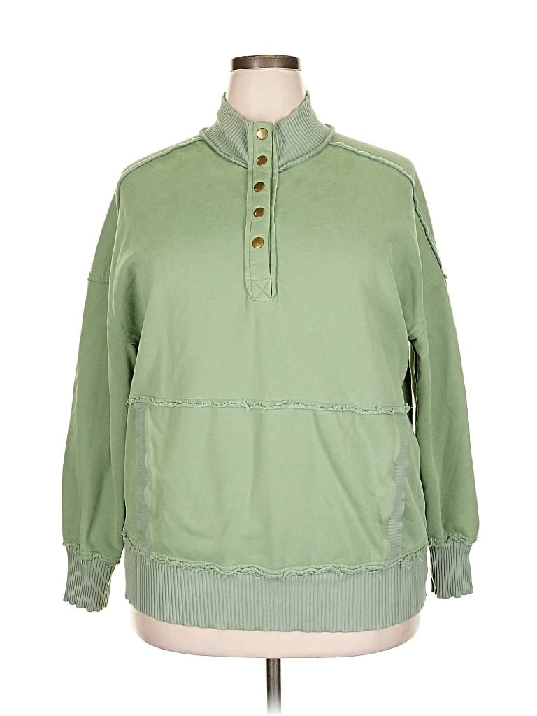 Pre-owned Unbranded Pullover Sweater In Green