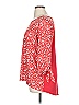 Papermoon 100% Polyester Red 3/4 Sleeve Blouse Size 1X - photo 5