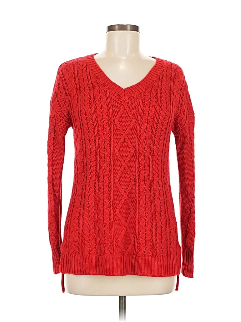 Pre-owned Faded Glory Pullover Sweater In Red