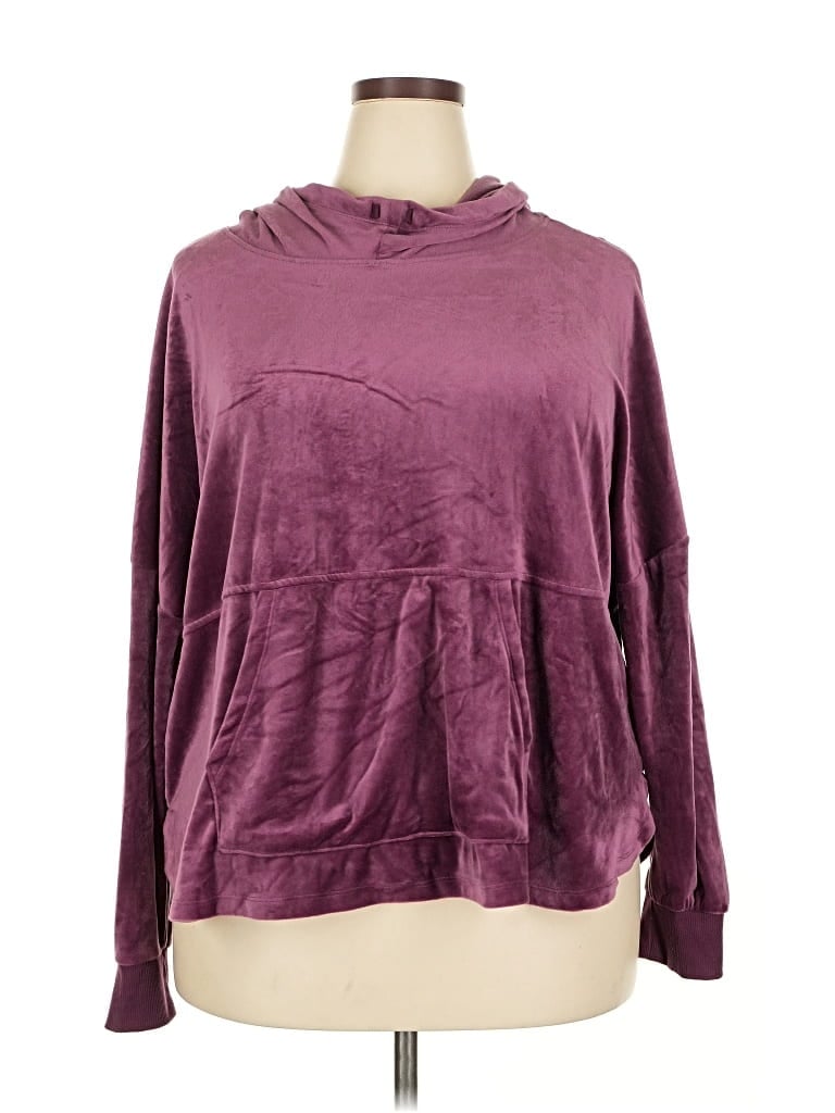 Pre-owned Simply Vera Vera Wang Sweatshirt In Burgundy