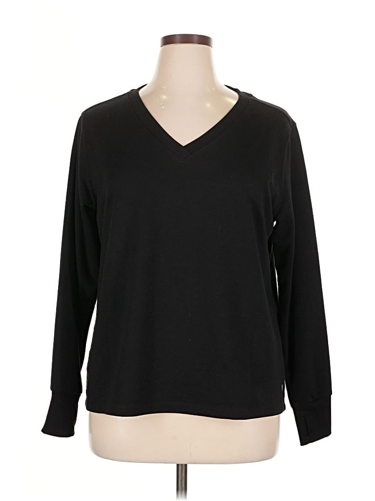 Pre-owned Apana Long Sleeve T-shirt In Black