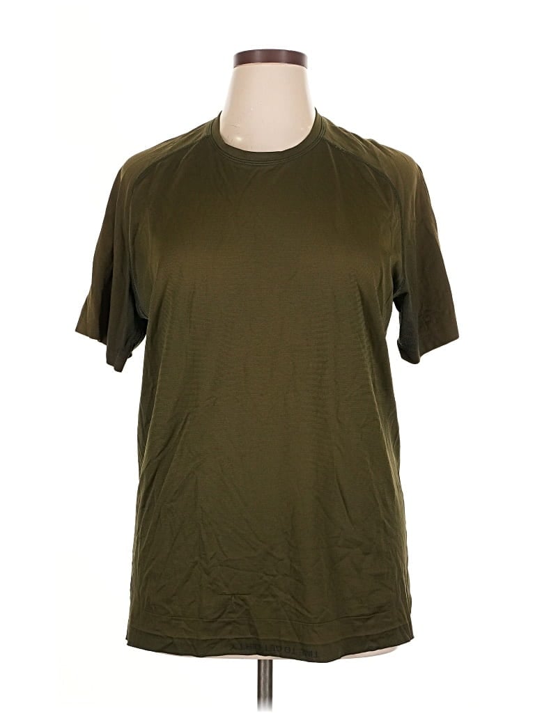 Pre-owned Lululemon Athletica Active T-shirt In Green