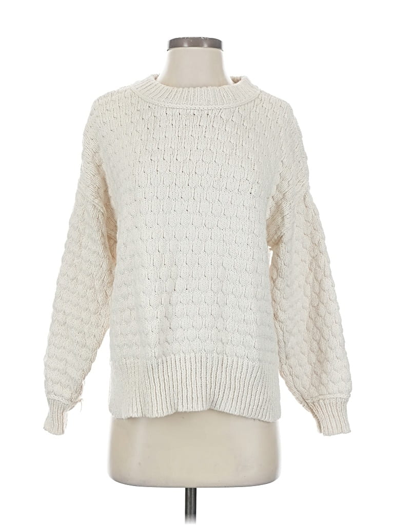 Pre-owned Aerie Pullover Sweater In White