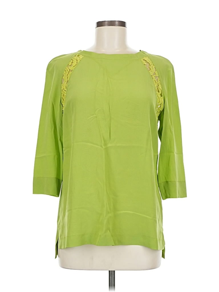 Pre-owned Alberta Ferretti 3/4 Sleeve Blouse In Green