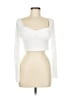 Collusion White Long Sleeve T-Shirt Size 8 - photo 1