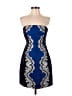Tibi Paisley Blue Cocktail Dress Size 2 - photo 1