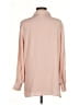 Halogen 100% Polyester Solid Pink Long Sleeve Blouse Size M - photo 2