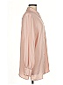 Halogen 100% Polyester Solid Pink Long Sleeve Blouse Size M - photo 4
