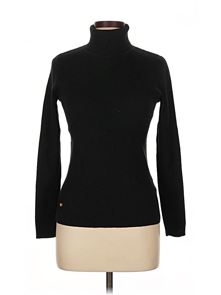 Pre-owned Ralph Lauren Turtleneck Sweater In Black