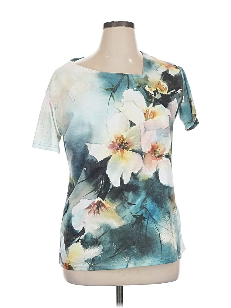 Pre-owned Unbranded Short Sleeve T-shirt In Blue