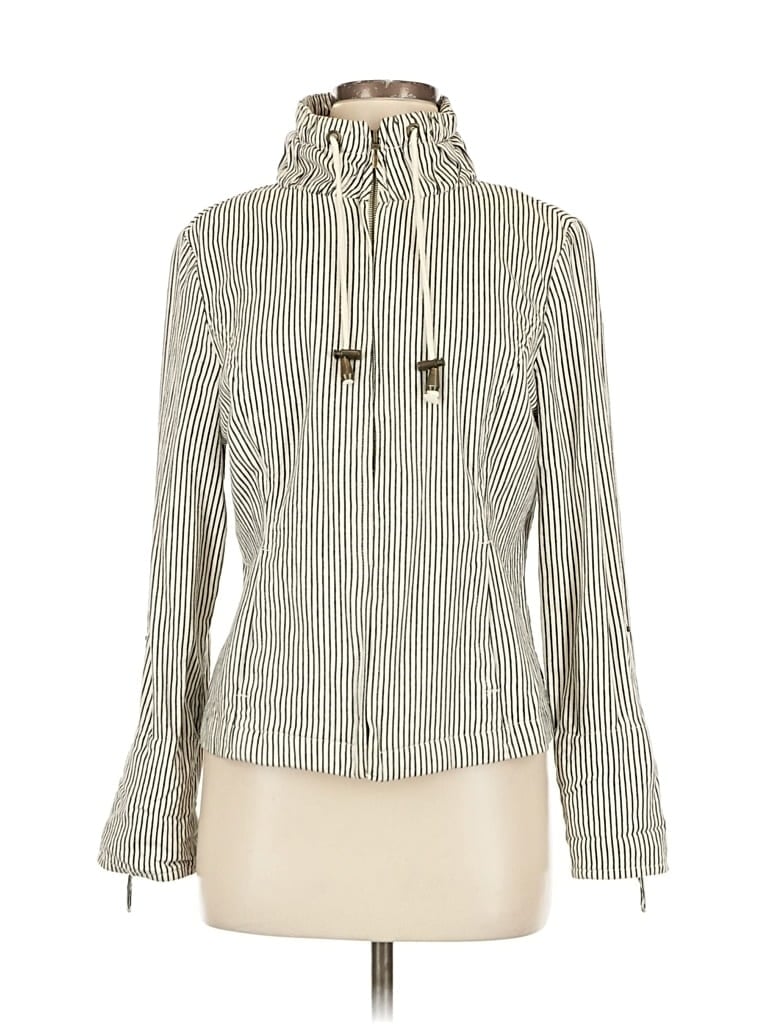 Pre-owned Live A Little Cardigan Sweater In Silver