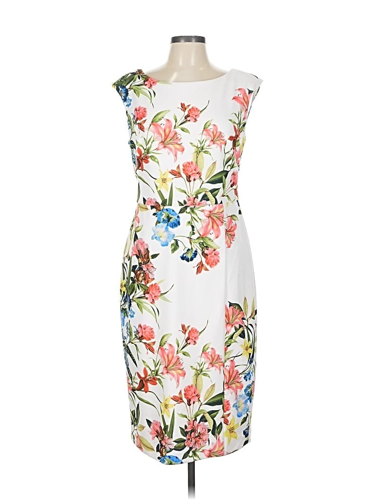 Pre-owned Eliza J Cocktail Dress In White