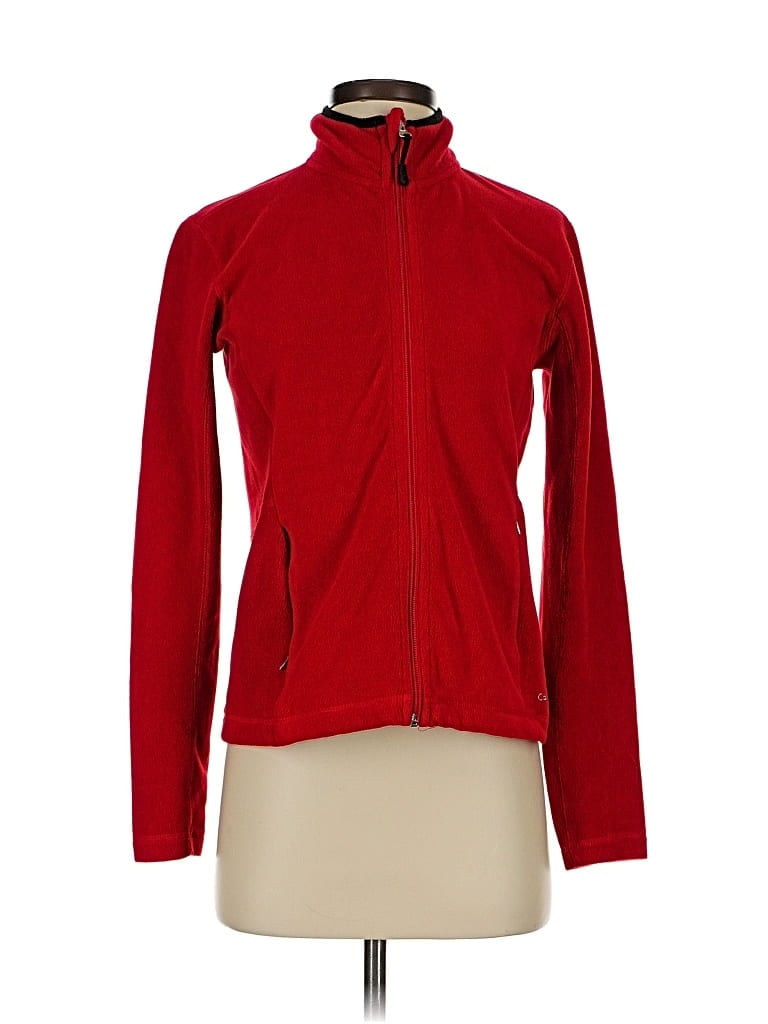 Pre-owned Calvin Klein Fleece Jacket In Red