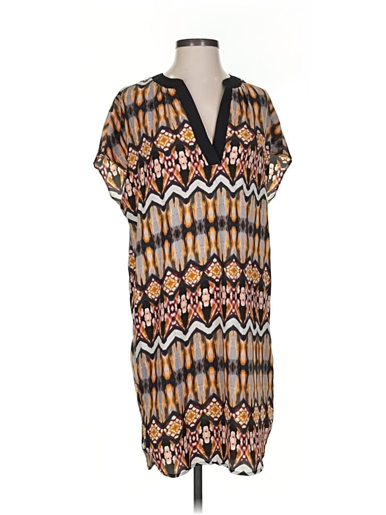 Pre-owned Adrienne Casual Dress In Brown