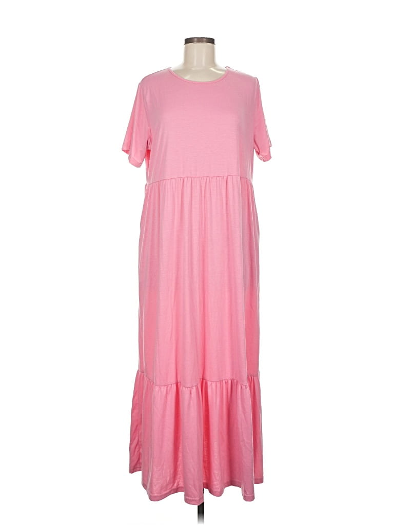 Pre-owned Gymshark Casual Dress In Pink