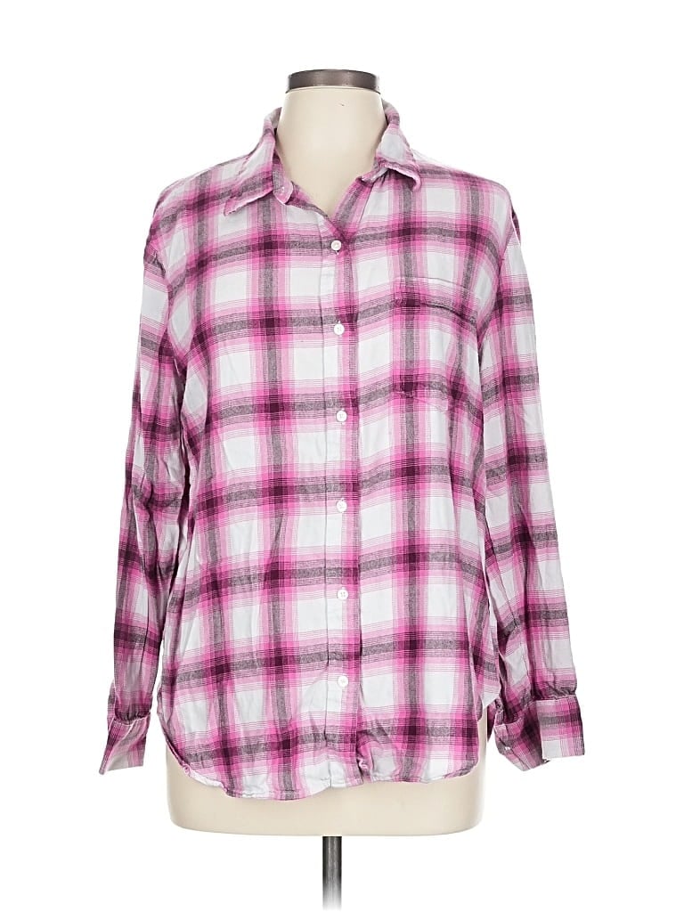 Pre-owned Gap Long Sleeve Button Down Shirt In Pink