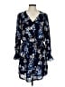 Lila Rose 100% Polyester Print Blue Casual Dress Size 6 - photo 1