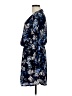 Lila Rose 100% Polyester Print Blue Casual Dress Size 6 - photo 5