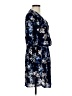 Lila Rose 100% Polyester Print Blue Casual Dress Size 6 - photo 4