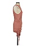 Fab'rik Solid Brown Cocktail Dress Size S - photo 4