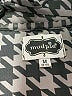 Mud Pie 100% Polyester Houndstooth Black Casual Dress Size M - photo 3