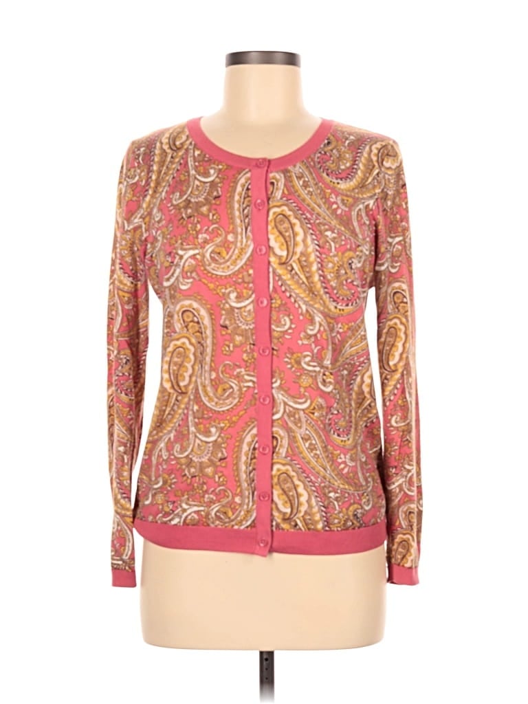 Pre-owned Talbots Cardigan Sweater In Pink