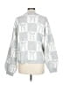 A New Day Checkered-gingham Silver Pullover Sweater Size L - photo 2