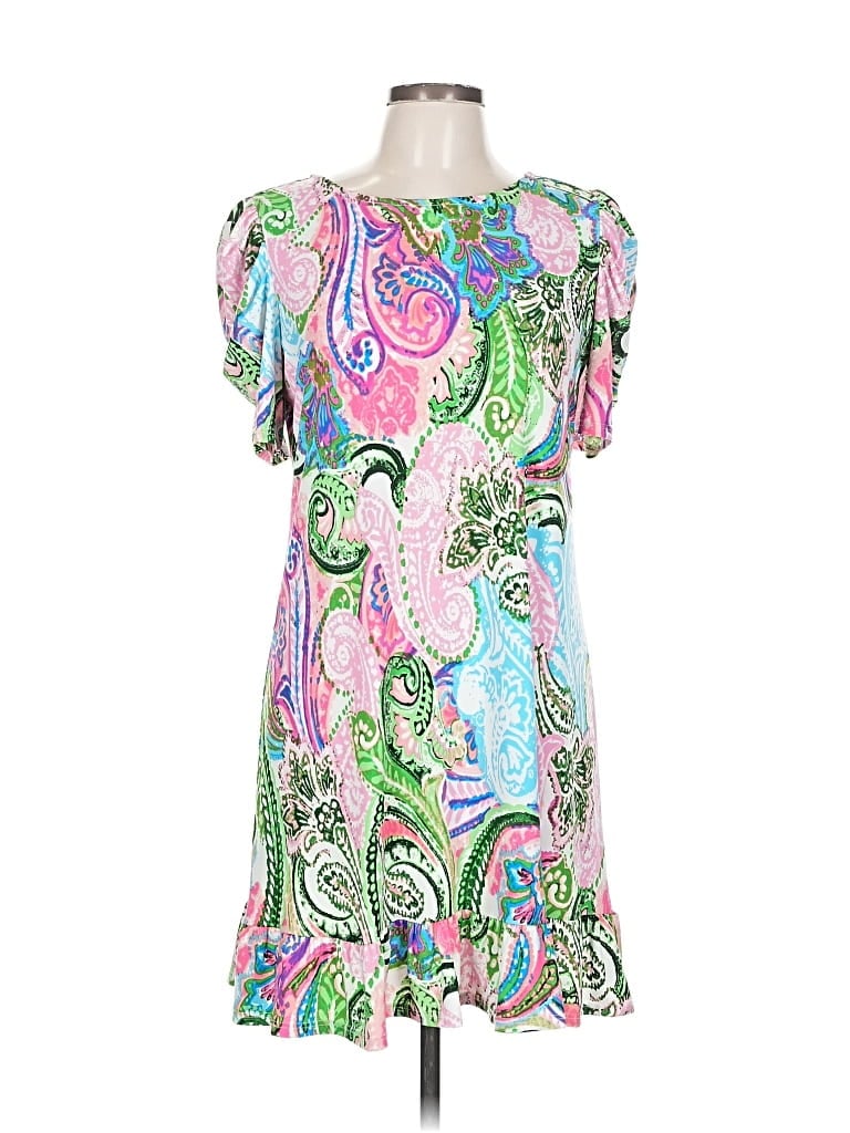 Pre-owned Msk Casual Dress In Green