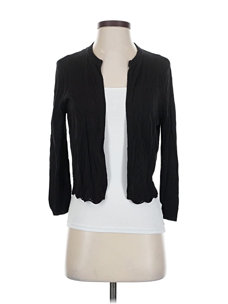 Pre-owned Ann Taylor Loft Outlet Cardigan Sweater In Black