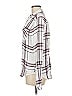 Thread & Supply 100% Rayon Plaid Ivory Long Sleeve Blouse Size M - photo 5