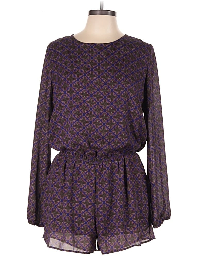 Pre-owned Lucca Couture Romper In Purple