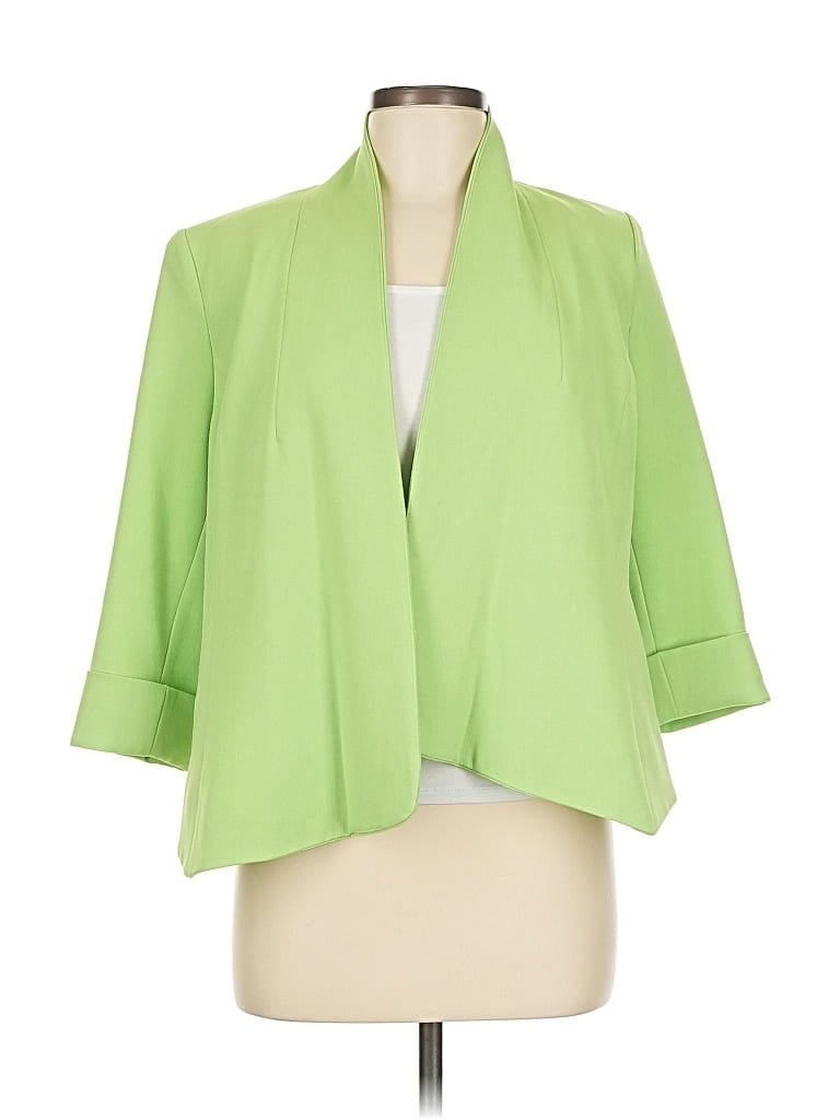 Pre-owned Kasper Blazer Jacket In Green