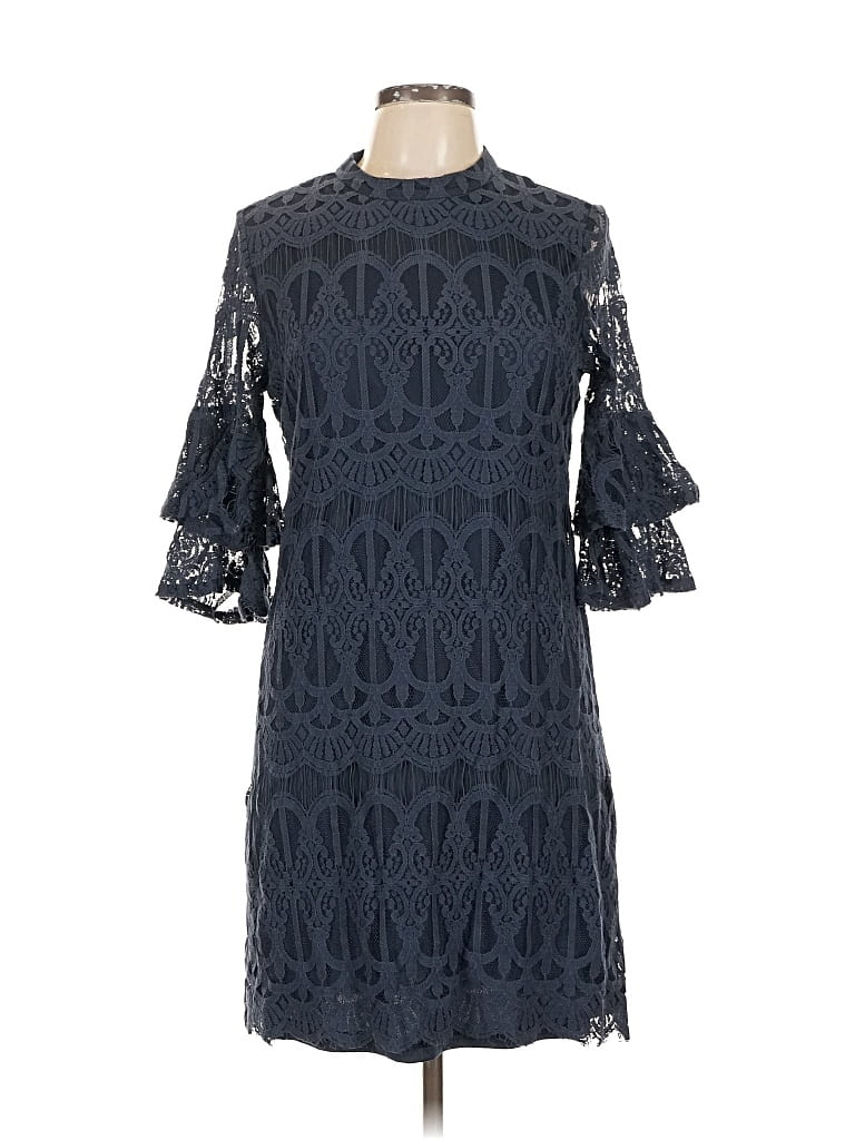 Pre-owned Sharagano Cocktail Dress In Blue