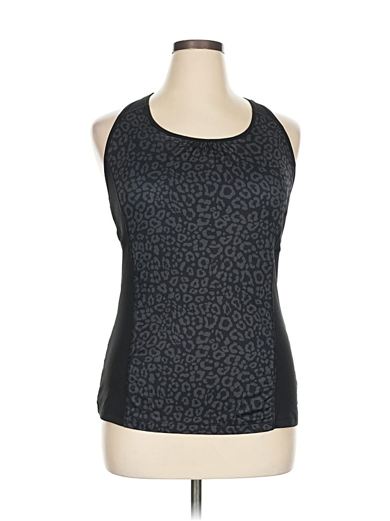 Pre-owned Danskin Now Active Tank Top In Black