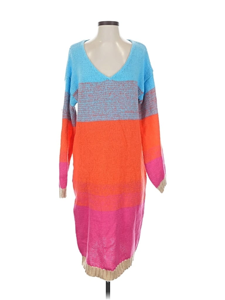 Pre-owned Unbranded Casual Dress In Orange