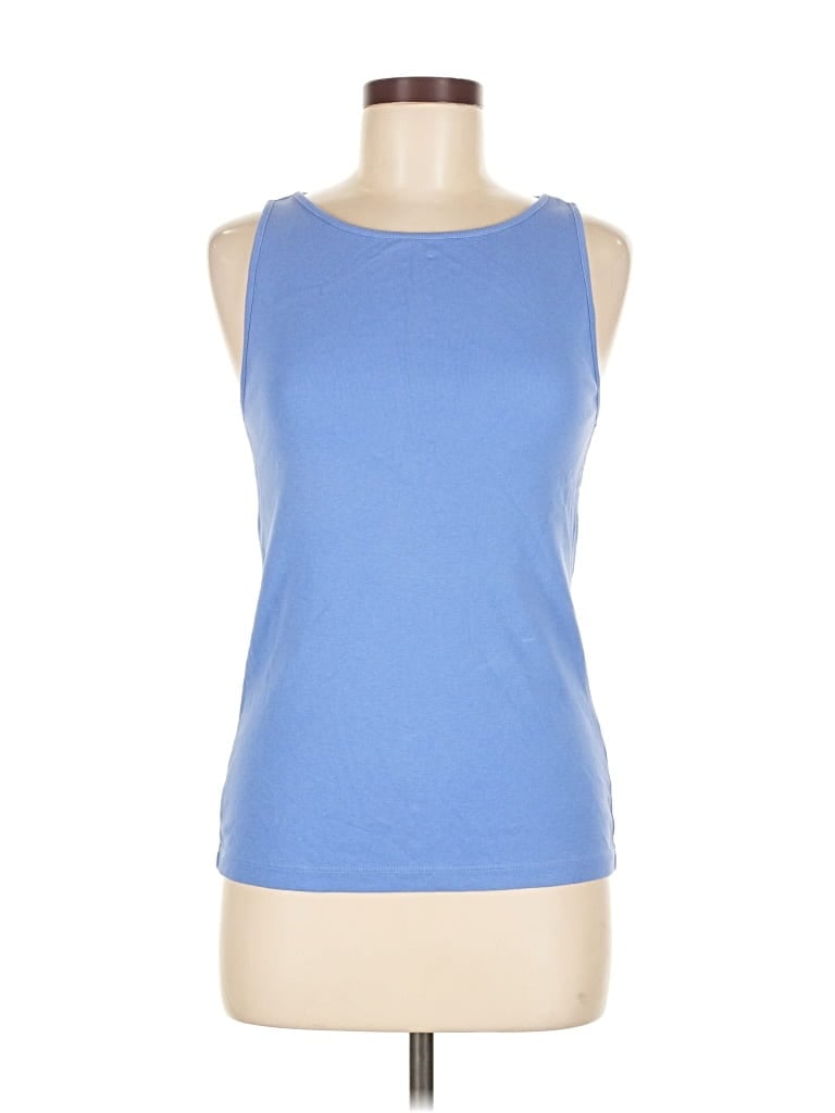 Pre-owned J.crew Factory Store Sleeveless T-shirt In Blue