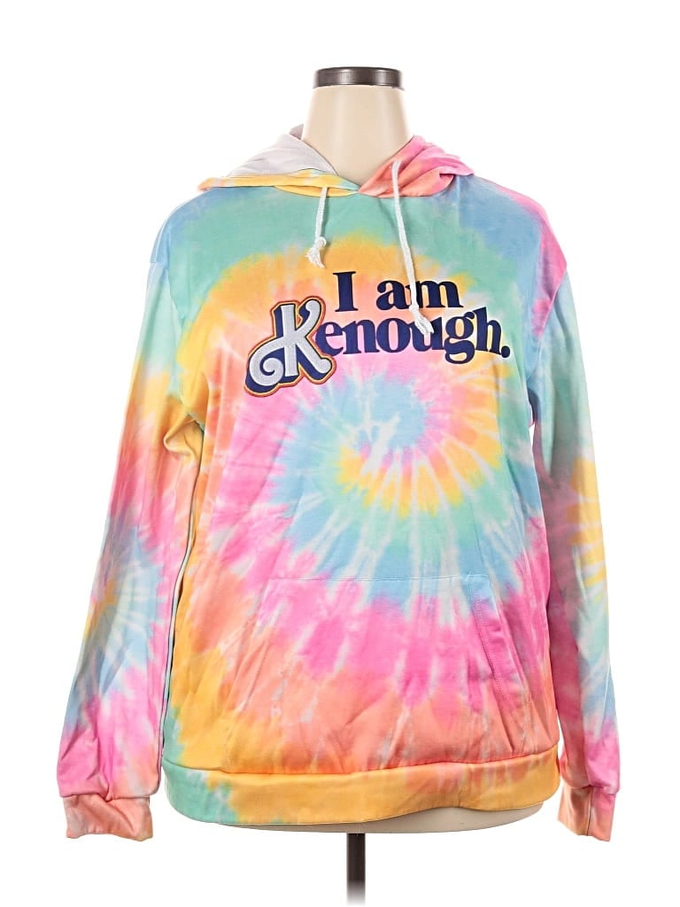 Pre-owned Unbranded Pullover Hoodie In Pink