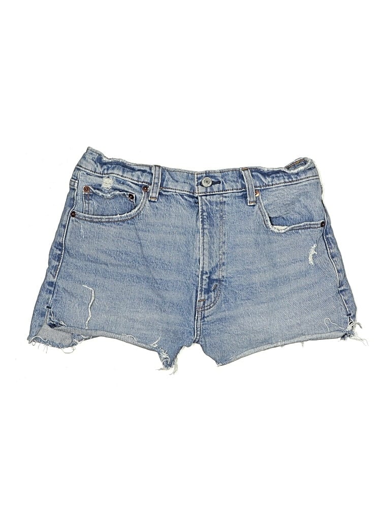 Pre-owned Abercrombie & Fitch Denim Shorts In Blue