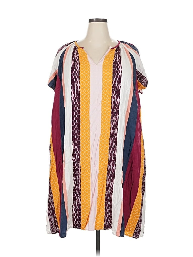 Pre-owned Lane Bryant Casual Dress In Yellow