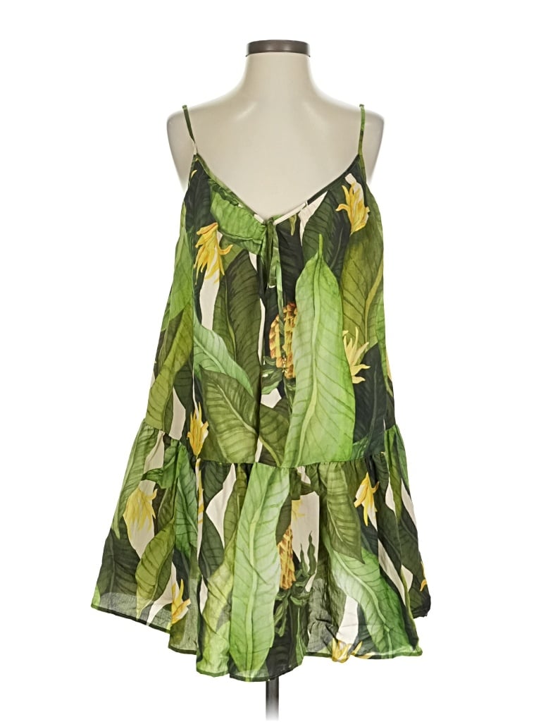 Pre-owned H&m Sleeveless Blouse In Green