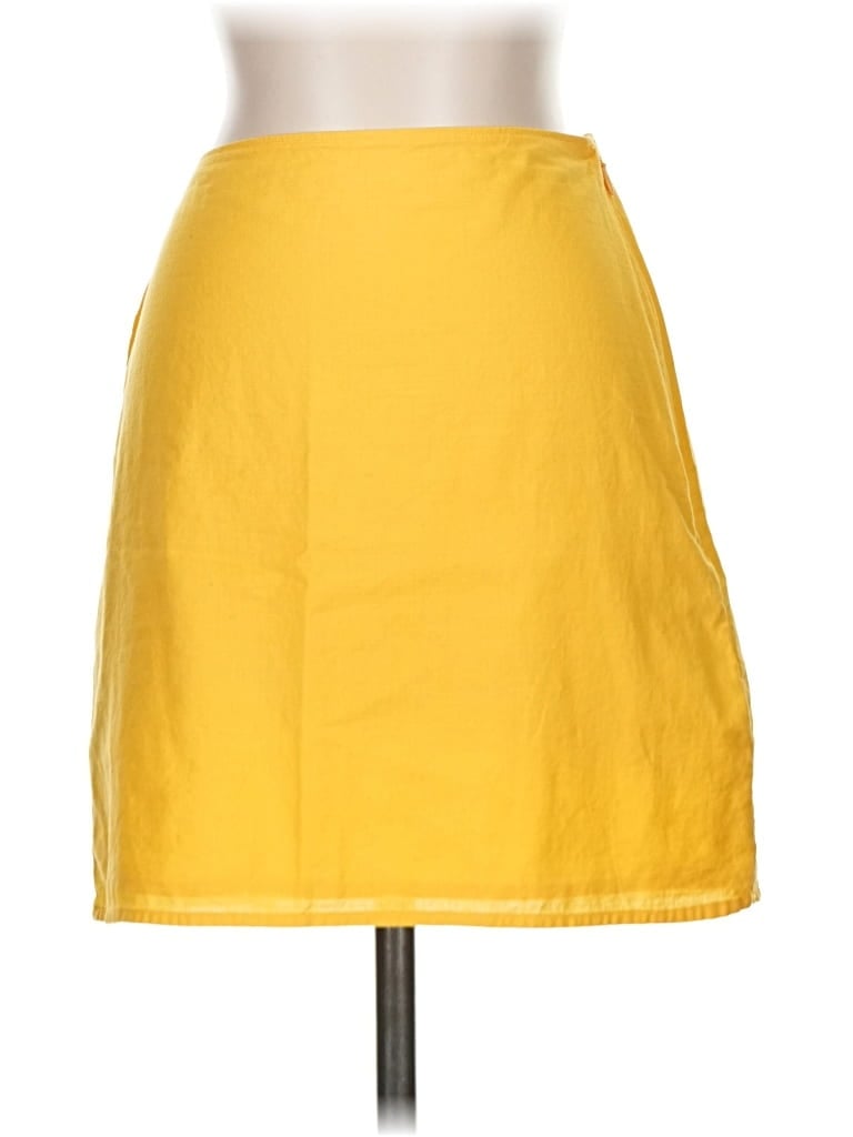 Pre-owned Abercrombie & Fitch Casual Skirt In Yellow