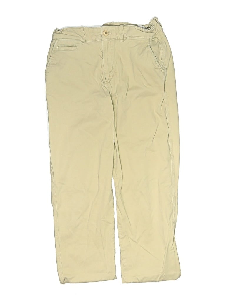 Pre-owned Crewcuts Kids' Khaki Pant In White