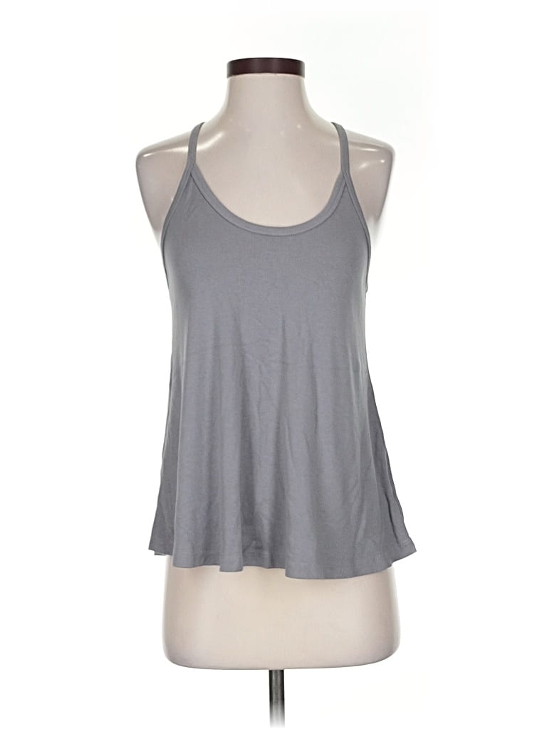 Pre-owned Pj Harlow Tank Top Gray Halter Neckline Tops
