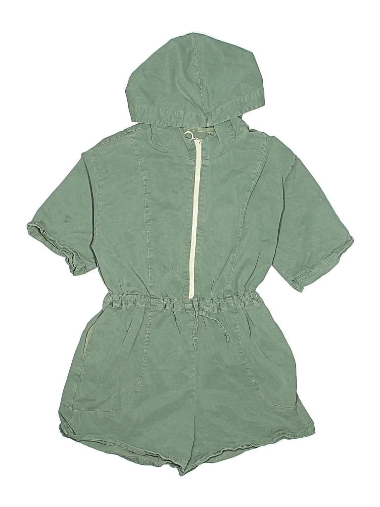 Pre-owned Zara Kids' Zip Up Hoodie In Green