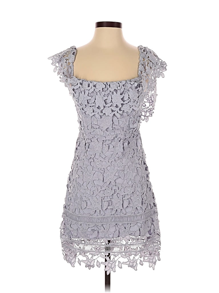 Pre-owned Astr Cocktail Dress In Gray